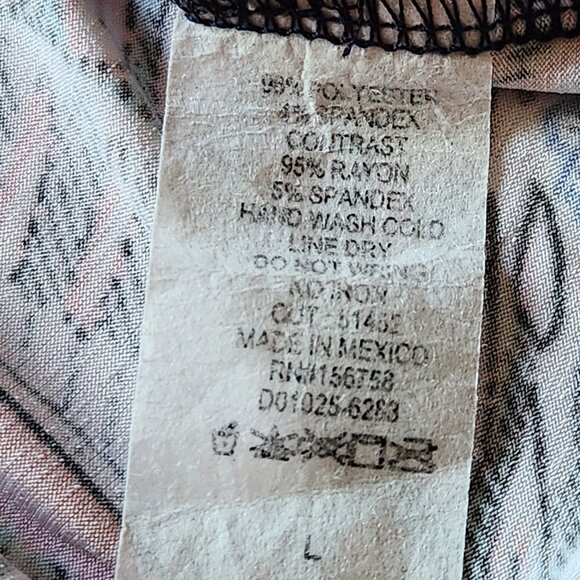 ❤️ 4/$20 Honeyme dress Women's large Contrasting print stripes paisley fall cute - Picture 13 of 13